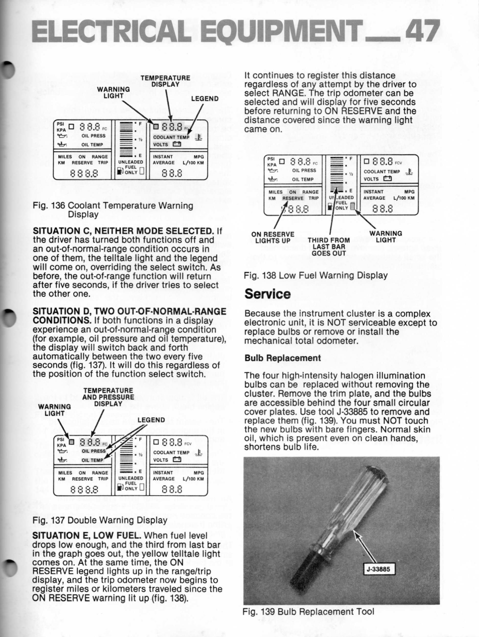 1984 CORVETTE SERVICE MANUAL PD visual data 6